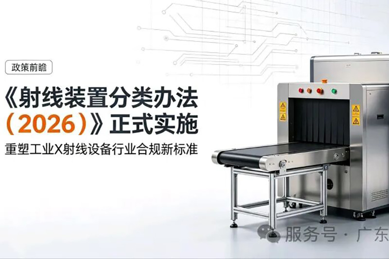 政策前瞻｜《射线装置分类办法（2026）》正式实施 重塑工业X射线设备行业合规新标准